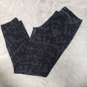 Vintage Trukfit Black Logo Jeans Size 11